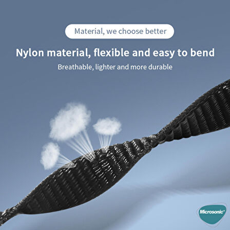 Microsonic Xiaomi Mi Band 8 Hasırlı Kordon Woven Sport Loop Rose Gold