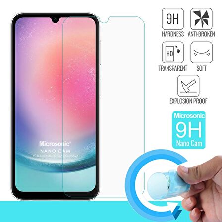 Microsonic Samsung Galaxy A24 Nano Glass Cam Ekran Koruyucu