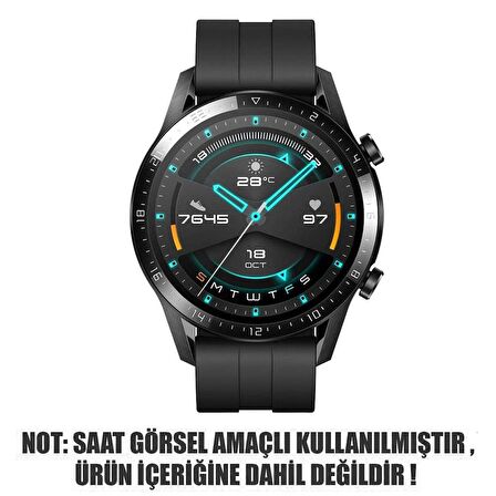 Microsonic Huawei Watch 4 Kordon, Silicone RapidBands Siyah