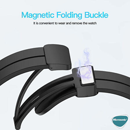 Microsonic Huawei Watch 4 Kordon Ribbon Line Lila