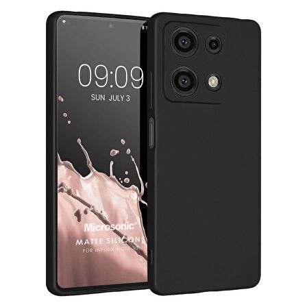 Microsonic Matte Silicone Infinix Note 30 Kılıf Siyah