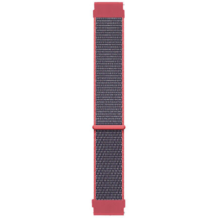 Microsonic Samsung Galaxy Watch 6 Classic 43mm Hasırlı Kordon Woven Sport Loop Koyu Pembe
