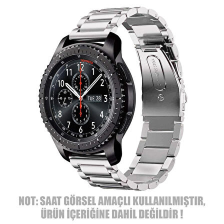 Microsonic Huawei Watch GT4 46mm Metal Stainless Steel Kordon Gümüş