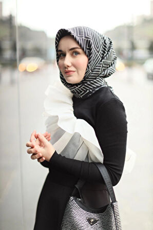 Silk Home Twill İpek Eşarp Siyah 11390-01