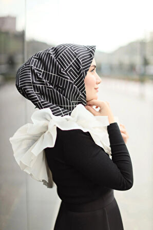 Silk Home Twill İpek Eşarp Siyah 11390-01