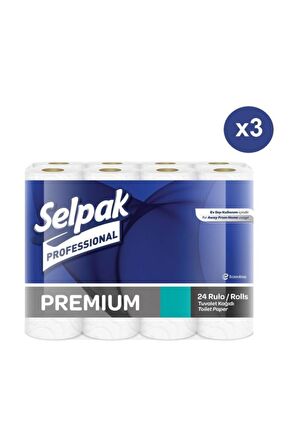 Selpak Proffessional Premium 3 x 24'lü Tuvalet Kağıdı