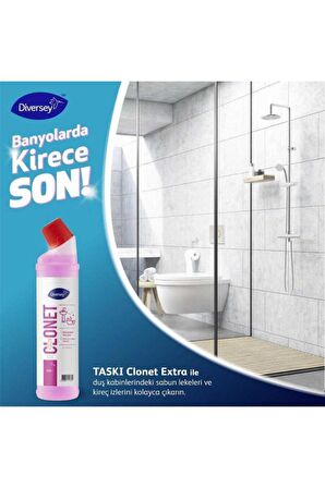 2 Adet Taski Clonet Extra Kireç Çözücü Ve Banyo Temizleyicisi 750ml Online Özel