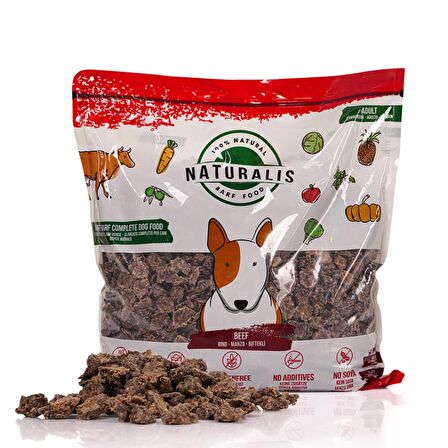 Naturalis Barf Food Beef Sığır Etli Köpek Maması 5 Kg