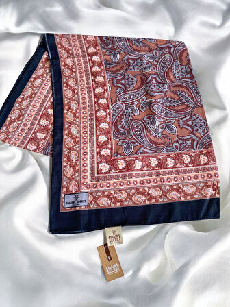 Shawl Secret Glamour Pamuklu Etnik Soft Şal 49510 Kahverengi