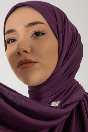Aminenesil Silkhome Penye Şal Mor Renk