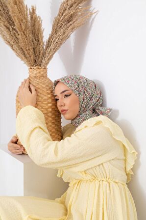 Soft  Pamuk karanfil desen Eşarp 73030-22