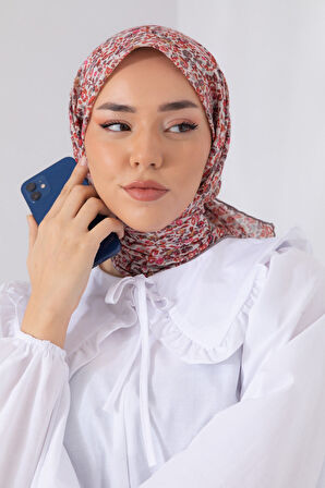 Soft pamuk karanfil Desen Eşarp 73030-26