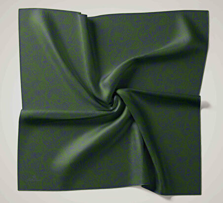 Silk Home Soft Eşarp 47020 Yeşil-Saks Mavisi Karışık Desen 