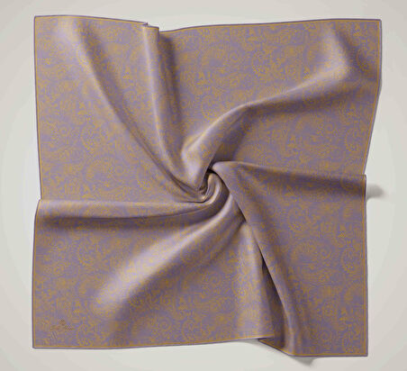 Silk Home Soft Eşarp 47017 Gri-Hardal  Karışık Desen 