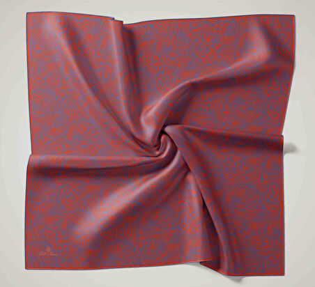 Silk Home Soft Eşarp 47053 Erguvan-Nar Çiçeği  Karışık Desen 