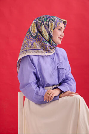 Twill İpek Eşarp 11476-17