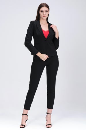 Tek Düğmeli Blazer Ceket