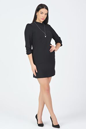 Düz Kesim Şık Ofis Elbise
