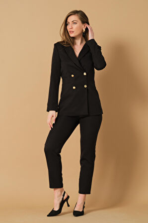 Metal Düğme Detaylı Blazer Ceket