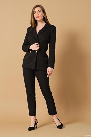 Metal Düğme Detaylı Blazer Ceket