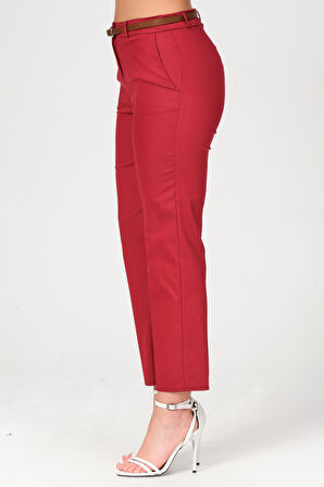 Kemerli Yüksek Bel Pantolon