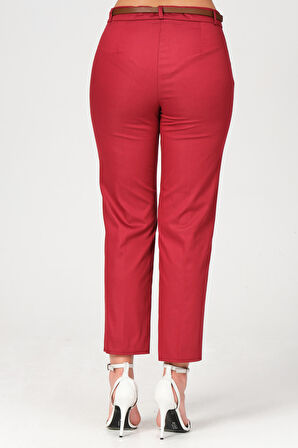 Kemerli Yüksek Bel Pantolon