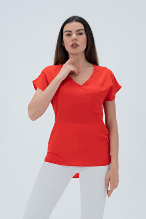 Düşük Omuzlu Şık Bluz