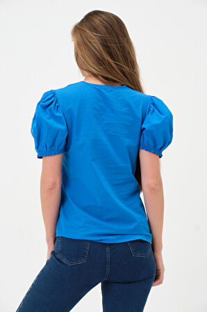 Yakası Fistolu Bluz