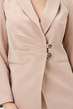 Dikiş Detaylı Blazer Ceket 