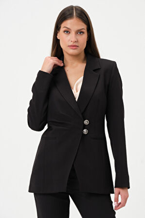 Dikiş Detaylı Blazer Ceket 