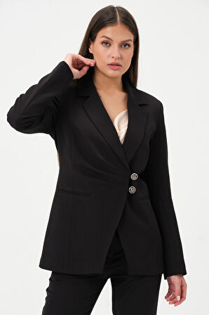 Dikiş Detaylı Blazer Ceket 