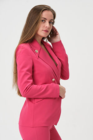 Yakası Düğmeli Blazer