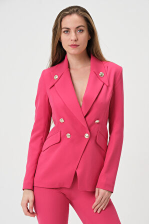 Yakası Düğmeli Blazer
