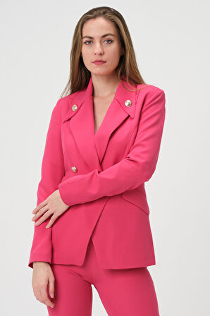 Yakası Düğmeli Blazer