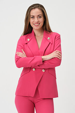 Yakası Düğmeli Blazer