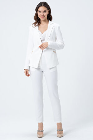 Metal Aksesuar Detaylı Ceket 