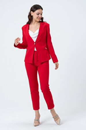 Metal Aksesuar Detaylı Ceket 