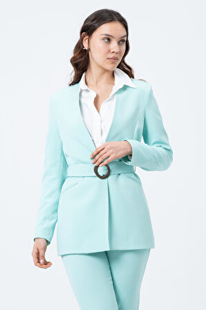 Kemerli Blazer Ceket 