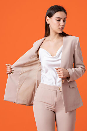 Büyük Çıtçıt Kapamalı Ceket 