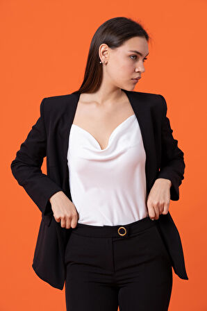 Büyük Çıtçıt Kapamalı Ceket 