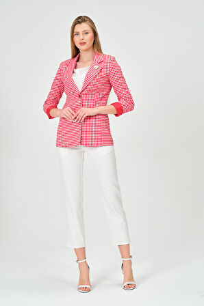 Pötikare Desenli Blazer Ceket