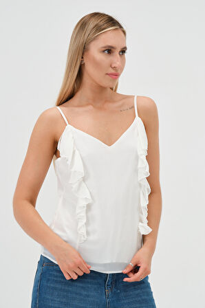 askılı şifon bluz