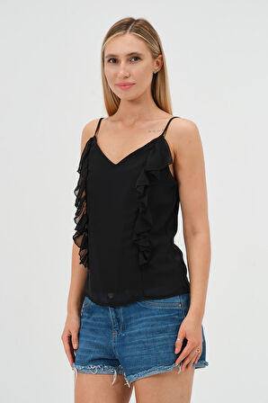 askılı şifon bluz