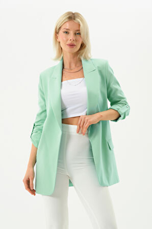 Kolu Büzgülü Blazer Ceket 