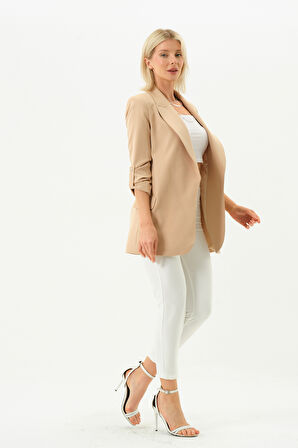 Kolu Büzgülü Blazer Ceket 