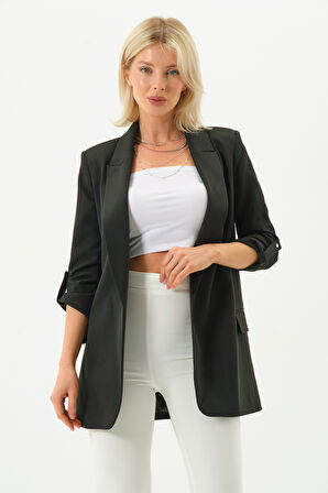 Kolu Büzgülü Blazer Ceket 