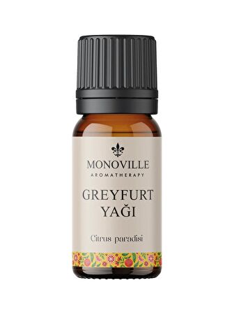 Greyfurt Uçucu Yağı 10 ml %100 Saf ve Doğal (Grapefruit Essantial Oil)