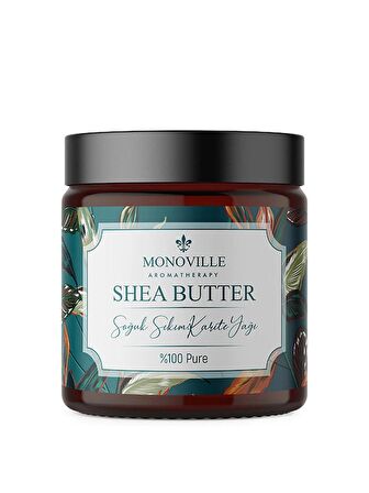 Monoville Shea Butter (Karite Yağı) 100 ml Soğuk Sıkım Nemlendirici %100 Saf ve Doğal (Shea Butter)