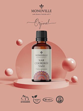 Nar Çekirdeği Yağı 30 ml Soğuk Sıkım %100 Saf ve Doğal (Pomegrenate Oil)