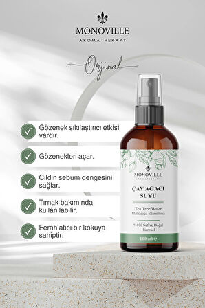 Çay Ağacı Suyu Cilt Ve Saç Toniği 100 ml (Tea Tree Water)